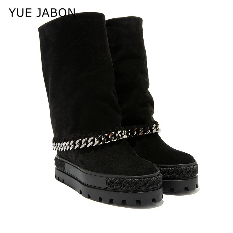 Women'S Fashion Jewellery - Bottes hautes en daim de vache