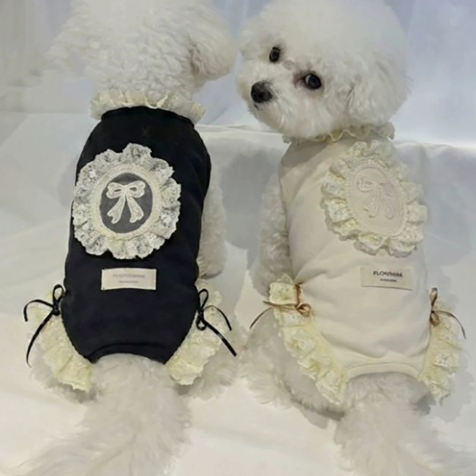 Lace Trim Cami - Robe pour chien de petite race,