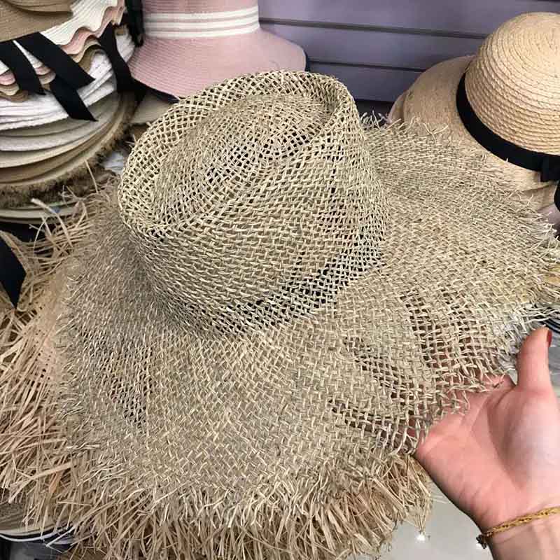 Women'S Fashion Kentucky Derby - Chapeau de plage en jonc de