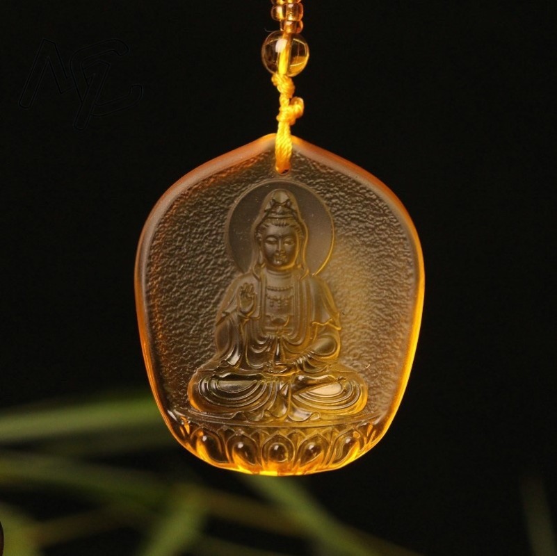 Women'S Fashion Jewellery - Gouttelette d'eau en cristal jaune chinois,