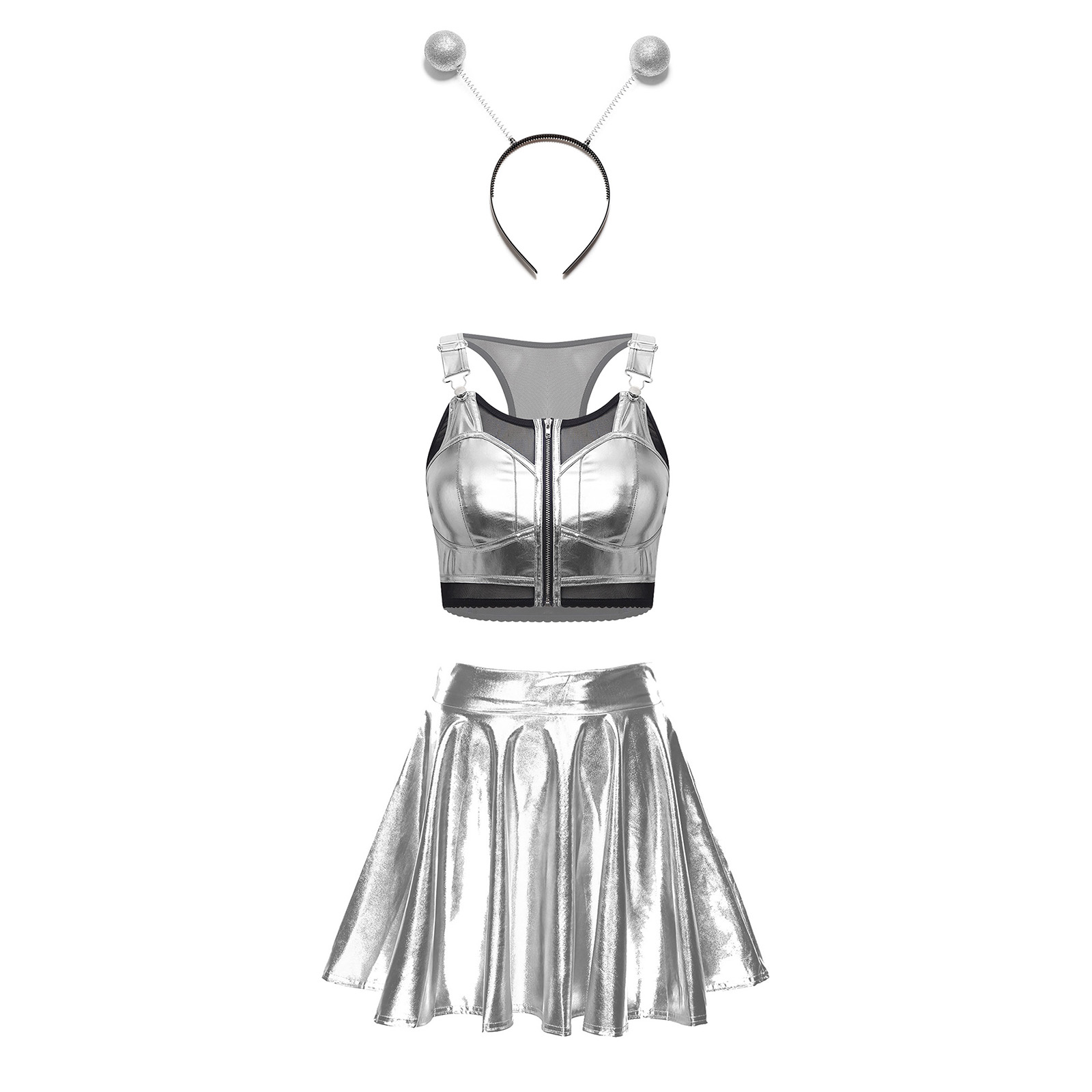 Costume Alien Métallique Brill - Women'S Fashion Vest Tops avis et prix