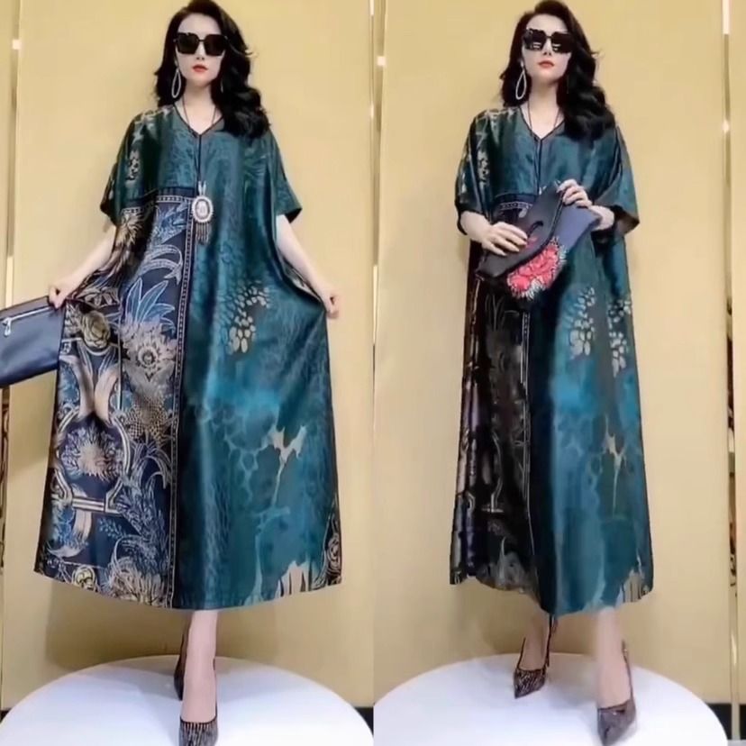 Robe d'été en soie de mûrier g - Women Fashion Dress Names avis et prix