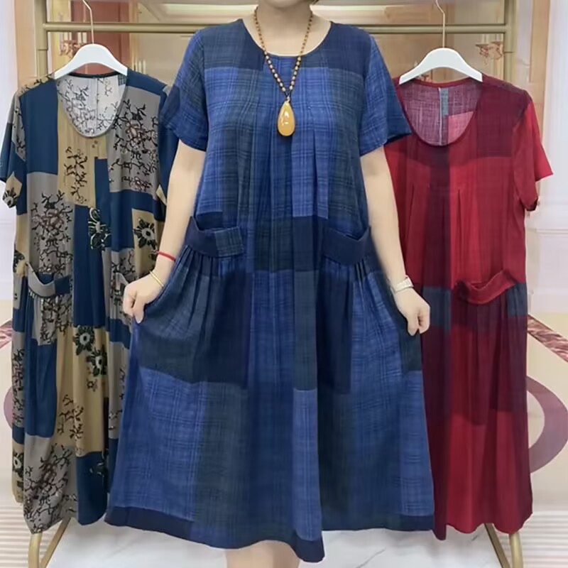 Robe d'été en coton et lin à c - Women Fashion Over The Years avis et prix