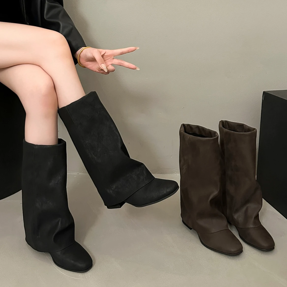 Bottes hautes pour femmes, col - Women'S Fashion Knee High Boots avis et prix