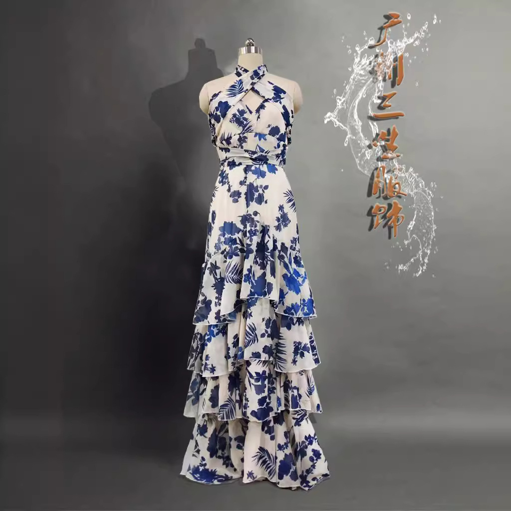 Robe longue bohème florale à l - Women Fashion Necktie avis et prix