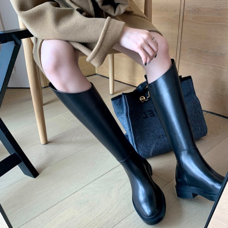 Bottes de chevalier noires à b - Women'S Fashion Knee High Boots avis et prix