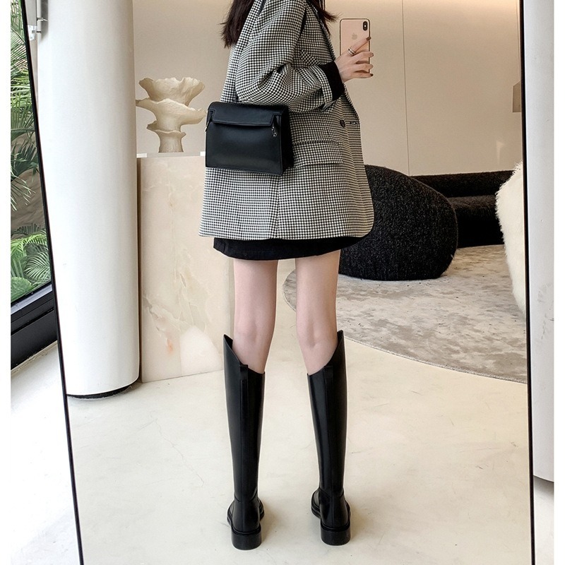 Bottes de chevalier noires à b - Women'S Fashion Knee High Boots avis et prix