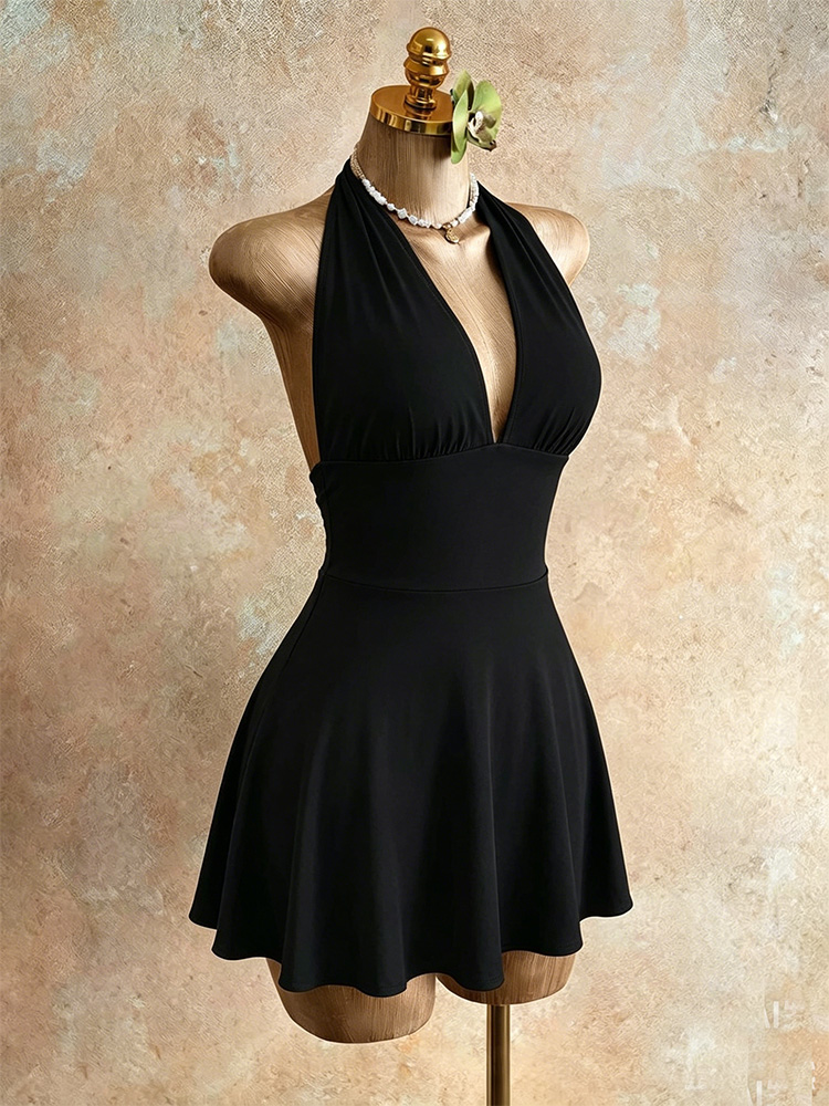 Robe moulante plissée sexy d'é - Women Fashion Necktie avis et prix