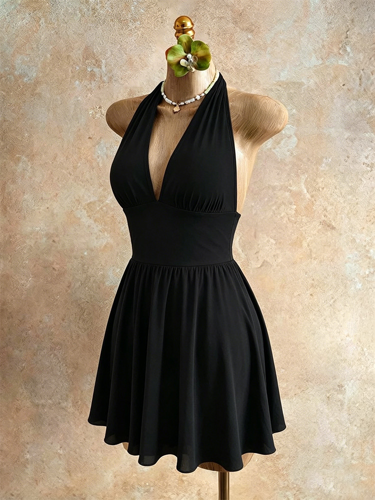 Robe moulante plissée sexy d'é - Women Fashion Necktie avis et prix